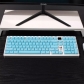 MDA Profile 104+32 ABS Doubleshot Crystal Backlit Keycaps Set for Keyboard Blue / Pink / White